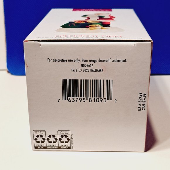 Hallmark 2023 Keepsake Checking it Twice - Magic - Light and Sound Ornament - Picture 4 of 5